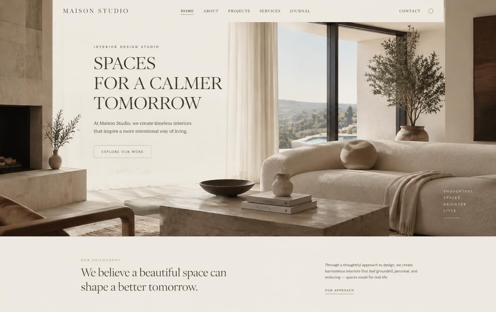 MAISON STUDIO — Web para estudio de interiorismo